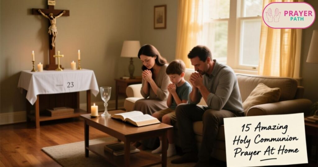 Holy Communion Prayer At Home