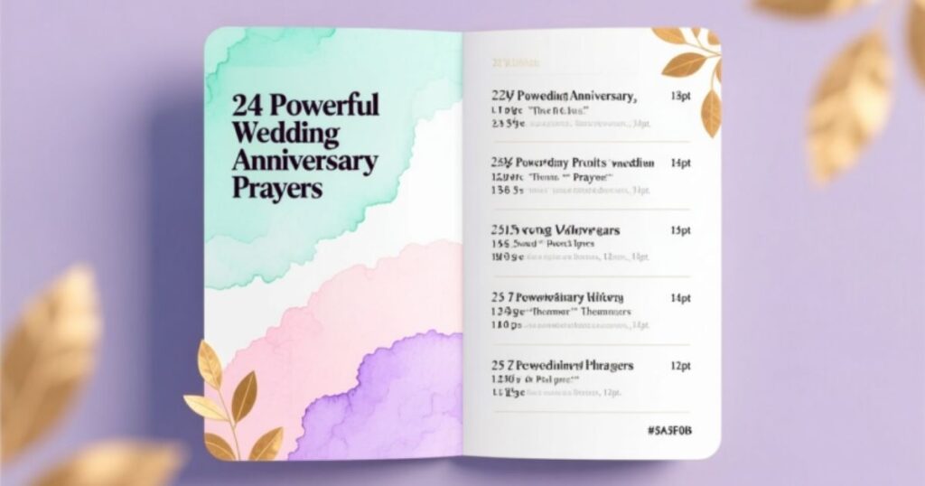 Wedding Anniversary Prayers