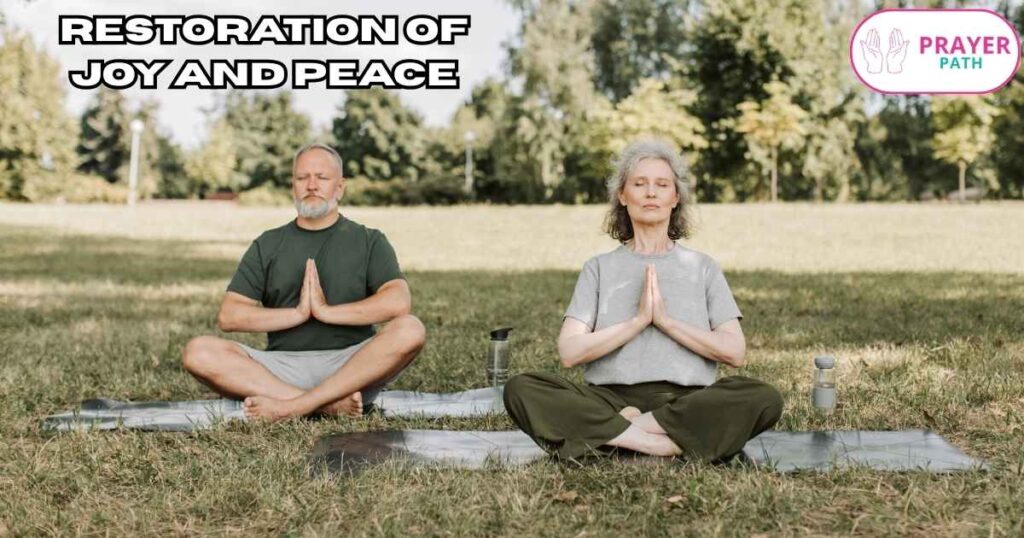 Restoration of Joy and Peace