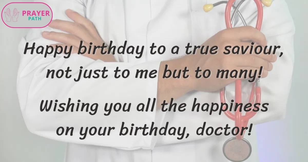 birthday wishes for a doctor