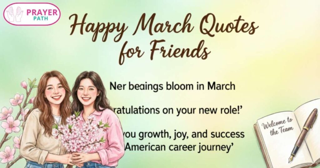 Happy March Quotes for Friends